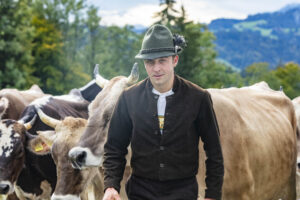 Appenzell, Appenzell Ausserrohden, Appenzeller Hinterland, Brauchtum, Landwirtschaft, Ostschweiz, Schweiz, Schönengrund, Sennen, Suisse, Switzerland, Tracht, Viehschau, Wirtschaft, tradition