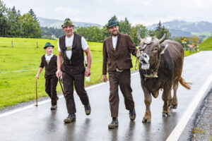 Appenzell, Appenzell Ausserrohden, Appenzeller Hinterland, Brauchtum, Landwirtschaft, Ostschweiz, Schweiz, Schönengrund, Sennen, Suisse, Switzerland, Tracht, Viehschau, Wirtschaft, tradition