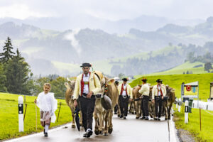 Appenzell, Appenzell Ausserrohden, Appenzeller Hinterland, Brauchtum, Landwirtschaft, Ostschweiz, Schweiz, Schönengrund, Sennen, Suisse, Switzerland, Tracht, Viehschau, Wirtschaft, tradition