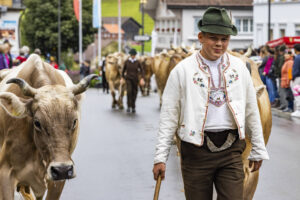Appenzell, Appenzell Ausserrohden, Appenzeller Hinterland, Autumn, Brauchtum, Fall, Herbst, Landwirtschaft, Ostschweiz, Schweiz, Sennen, Suisse, Switzerland, Tracht, Urnaesch, Urnäsch, Viehschau, Wirtschaft, tradition