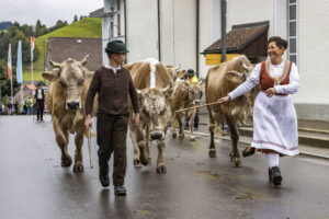 Appenzell, Appenzell Ausserrohden, Appenzeller Hinterland, Autumn, Brauchtum, Fall, Herbst, Landwirtschaft, Ostschweiz, Schweiz, Sennen, Suisse, Switzerland, Tracht, Urnaesch, Urnäsch, Viehschau, Wirtschaft, tradition