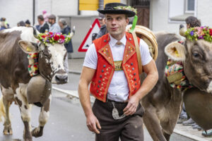 Appenzell, Appenzell Ausserrohden, Appenzeller Hinterland, Autumn, Brauchtum, Fall, Herbst, Landwirtschaft, Ostschweiz, Schweiz, Sennen, Suisse, Switzerland, Tracht, Urnaesch, Urnäsch, Viehschau, Wirtschaft, tradition