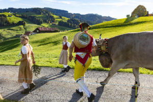 Appenzell, Appenzell Ausserrohden, Appenzeller Hinterland, Autumn, Fall, Herbst, Landwirtschaft, Ostschweiz, Schweiz, Sennen, Suisse, Switzerland, Tracht, Viehschau, Waldstatt, Wirtschaft, tradition