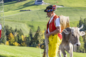 Appenzell, Appenzell Ausserrohden, Appenzeller Hinterland, Autumn, Fall, Herbst, Landwirtschaft, Ostschweiz, Schweiz, Sennen, Suisse, Switzerland, Tracht, Viehschau, Waldstatt, Wirtschaft, tradition