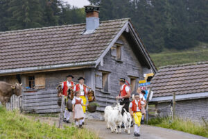 Alpabfahrt, Alpen, Alpfahrt, Alps, Appenzell Ausserrohden, Autumn, Brauchtum, Fall, Herbst, Hundwil, Ostschweiz, Schweiz, Schwägalp, Sennen, Suisse, Switzerland, Tracht, Urnäsch, tradition, Öberefahre