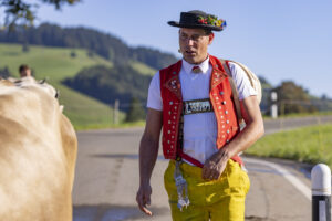 Appenzell, Appenzell Ausserrohden, Appenzeller Hinterland, Brauchtum, Landwirtschaft, Ostschweiz, Schweiz, Schönengrund, Sennen, Suisse, Switzerland, Tracht, Viehschau, Wirtschaft, tradition