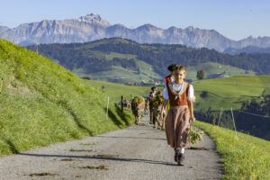 Appenzell, Appenzell Ausserrohden, Appenzeller Hinterland, Brauchtum, Landwirtschaft, Ostschweiz, Schweiz, Schönengrund, Sennen, Suisse, Switzerland, Tracht, Viehschau, Wirtschaft, tradition