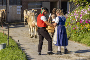 Appenzell, Appenzell Ausserrohden, Appenzeller Hinterland, Brauchtum, Landwirtschaft, Ostschweiz, Schweiz, Stein, Suisse, Switzerland, Tracht, Viehschau, Wirtschaft, tradition