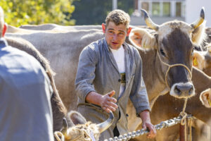 Appenzell, Appenzell Ausserrohden, Appenzeller Hinterland, Autumn, Brauchtum, Fall, Herbst, Kühe, Ostschweiz, Schweiz, Sennen, Suisse, Switzerland, Tracht, Urnaesch, Urnäsch, Viehschau, tradition