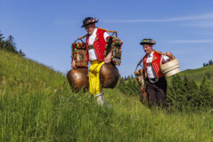 Alpabfahrt, Alpaufzug, Alpfahrt, Appenzell, Appenzell Innerrhoden, Schweiz, Schwende, Sennen, Suisse, Switzerland, Tracht, Öberefahre