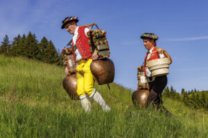 Alpabfahrt, Alpaufzug, Alpfahrt, Appenzell, Appenzell Innerrhoden, Schweiz, Schwende, Sennen, Suisse, Switzerland, Tracht, Öberefahre