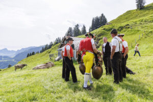 Alpabfahrt, Alpaufzug, Alpfahrt, Appenzell, Appenzell Innerrhoden, Schweiz, Schwende, Sennen, Suisse, Switzerland, Tracht, Öberefahre