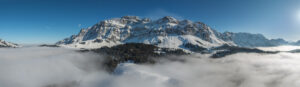 Alpen, Appenzell, Appenzell Ausserrohden, Jahreszeiten, Nebel, Nebelmeer, Ostschweiz, Schnee, Schweiz, Schwägalp, Suisse, Switzerland, Säntis, Säntisbahn, Säntisbahn Säntis, Wetter, Winter